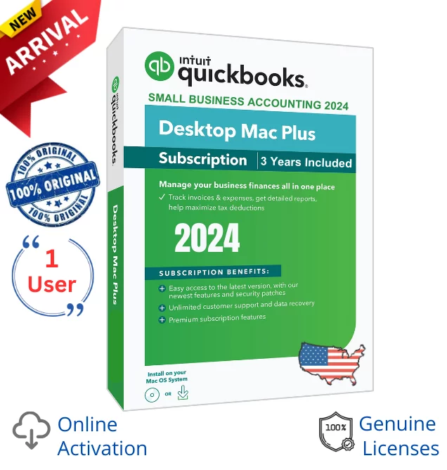 Quickbooks Desktop Mac Plus 2024 – 1 User